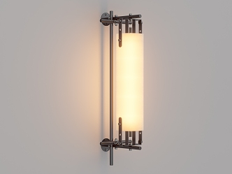 Industrial silent wall lamp wall lamp atmosphere lamp industrial wind 3d model