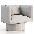 Modern Leisure Chair Fabric Leisure Chair Fashion Leisure Chair Pillow 3d model