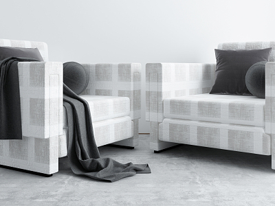 Modern Single Sofa model