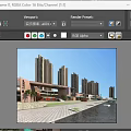 Modern Sales Office With Surrounding High Rise Residential Towers And Lively Commercial Area