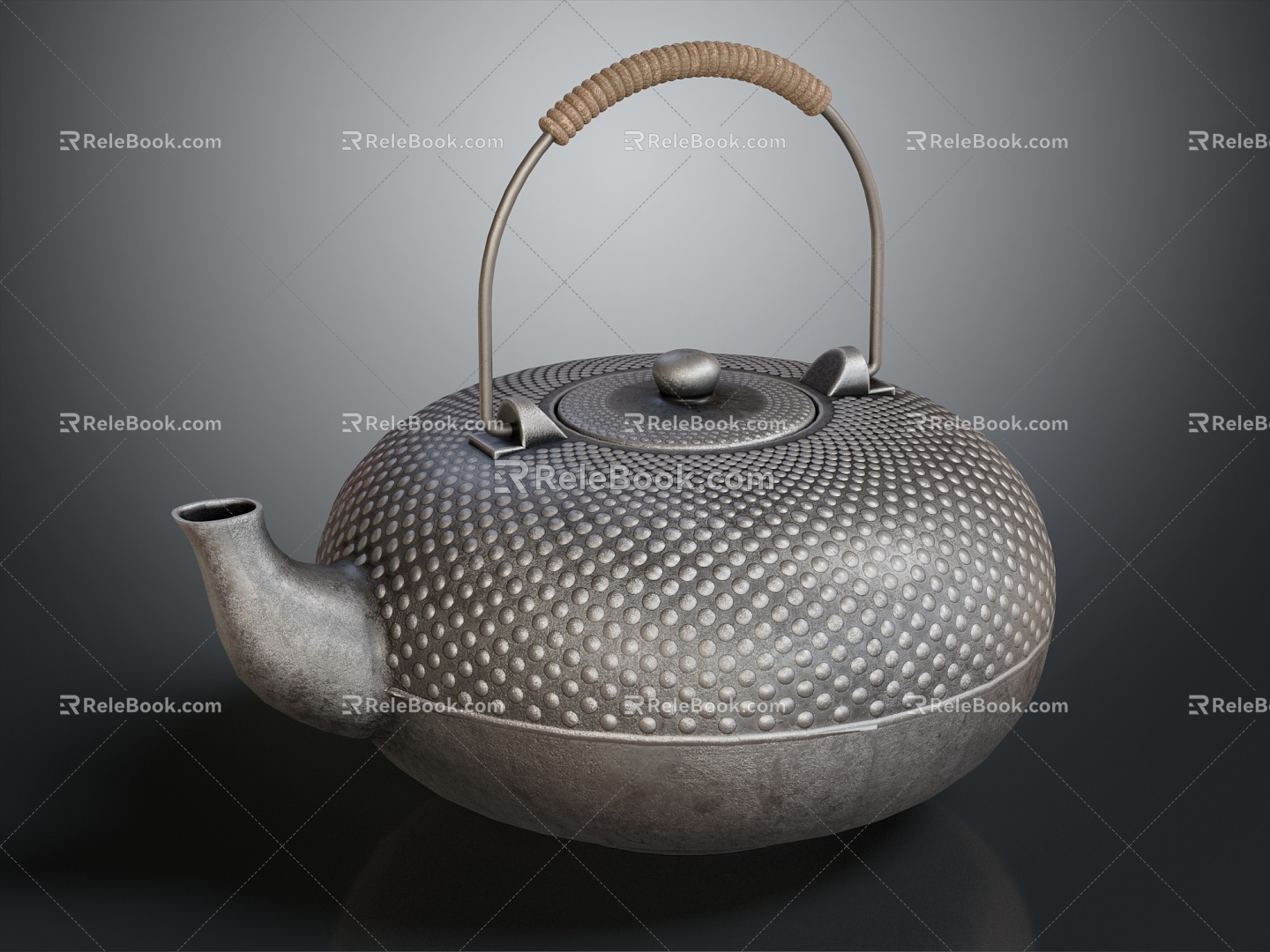 Modern teapot iron kettle iron kettle 3d model