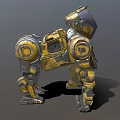 Machine dog machine orangutan machine monkey attack robot science fiction robot future high-tech low face number low model simple model film and television level super realistic 3d model