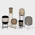 Modern lighting combination floor lamp 3d model