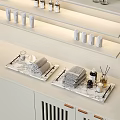 Modern Medical Equipment for Beauty Treatment with Treatment Bed Exam Lamp and Trolley