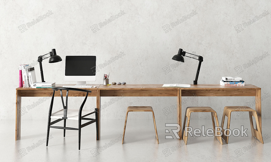 Modern desk chair study table model