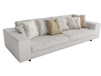 Modern Poliform double sofa 3d model