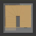 Modern Transparent Cube Architectural Design With Wooden Staircase And Glass Railings