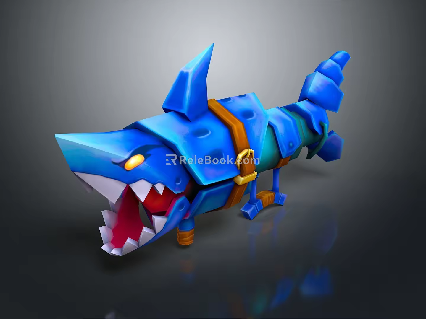 Machine Shark Science Fiction Shark Future Shark Concept Shark Machine Shark Animal Game Animal 3d model