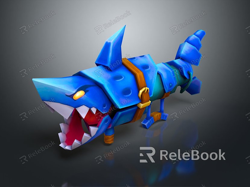 Machine Shark Shark Science Fiction Shark Future Shark Concept Shark Machine Shark Animal Game Animal model