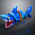 Machine Shark Science Fiction Shark Future Shark Concept Shark Machine Shark Animal Game Animal 3d model