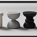 Modern Minimalist Side Tables With Rounded Shapes Various Colors And Stacked Designs