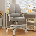 Home Office Desk And Chair Set With Gray Chair White Desk Lamp Books Sunflowers