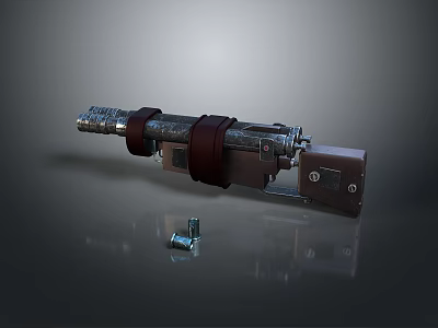 rifle semi-automatic rifle combat rifle battle rifle carbine war rifle attack rifle 3d model
