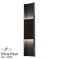Modern Black Wall Sconce With Double Light Panels And Sleek Design