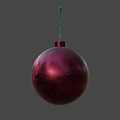 Red Bomb Weapon Featuring Skull Design And Black Fuse For Tactical Use