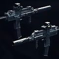 Black Tactical Rifle with Scope Silencer and Ergonomic Grip Modern Design