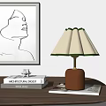 Retro table lamp 3d model