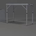 Portable Folding Table With Suitcase Style Storage Design And Lightweight Frame 3d model