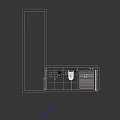 Modern Bathroom Toilet With Trash Can Toilet Paper Holder And Wall Towel