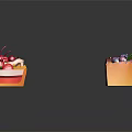 Assorted Delicious Dessert Slices With Chocolate Fruit Toppings And Colorful Layers