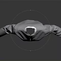 Gray Checkered Baseball Jacket With White Collar Cuffs And Zip Front Design