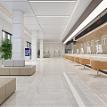 Modern Hall Service Hall 3d model