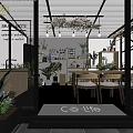 Cozy Specialty Store Interior With Lush Green Plants Shelves Tables Chairs And Decor Items