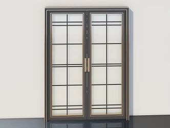 Door and window aluminum alloy window security door 3d model