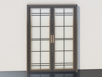 Door and window aluminum alloy window security door 3d model