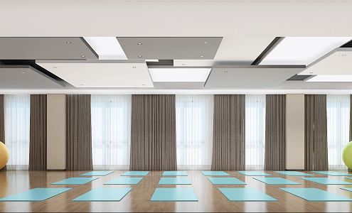 Modern Dance Room 3d model