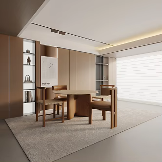 Modern dining table 3d model
