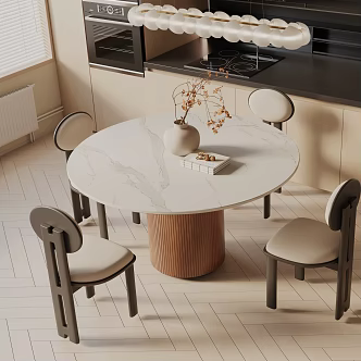 Modern table combination 3d model