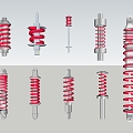 Construction machinery hardware accessories spring 3d model