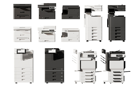 Modern Printers 3d model