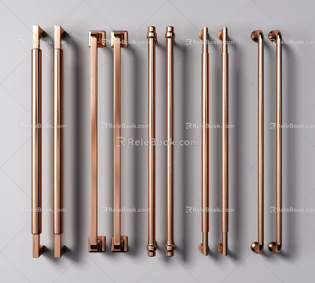 Light Luxury Door Handle Door Handle Door Handle 3d model