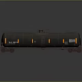 Rusty Metal Tank Railway Wagon With Ladder And Wheels Industrial Design