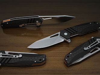 Modern knife folding knife 3d model