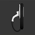 KONGZUE Wall Mounted EV Charger White Design With Black Charging Cable