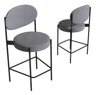 Modern Bar Chair 3d model