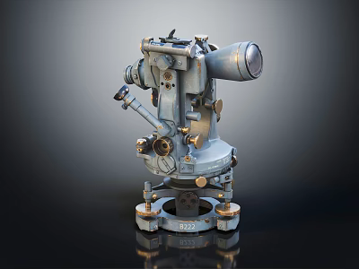 Professional Commercial Precision Surveying Theodolite Equipment With Tripod And Optical Components 3d model