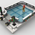 Lego toy pool pool 3d model