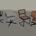 Modern Office Chairs Featuring Four Different Colors Leather Fabric Mesh And Ergonomic Design