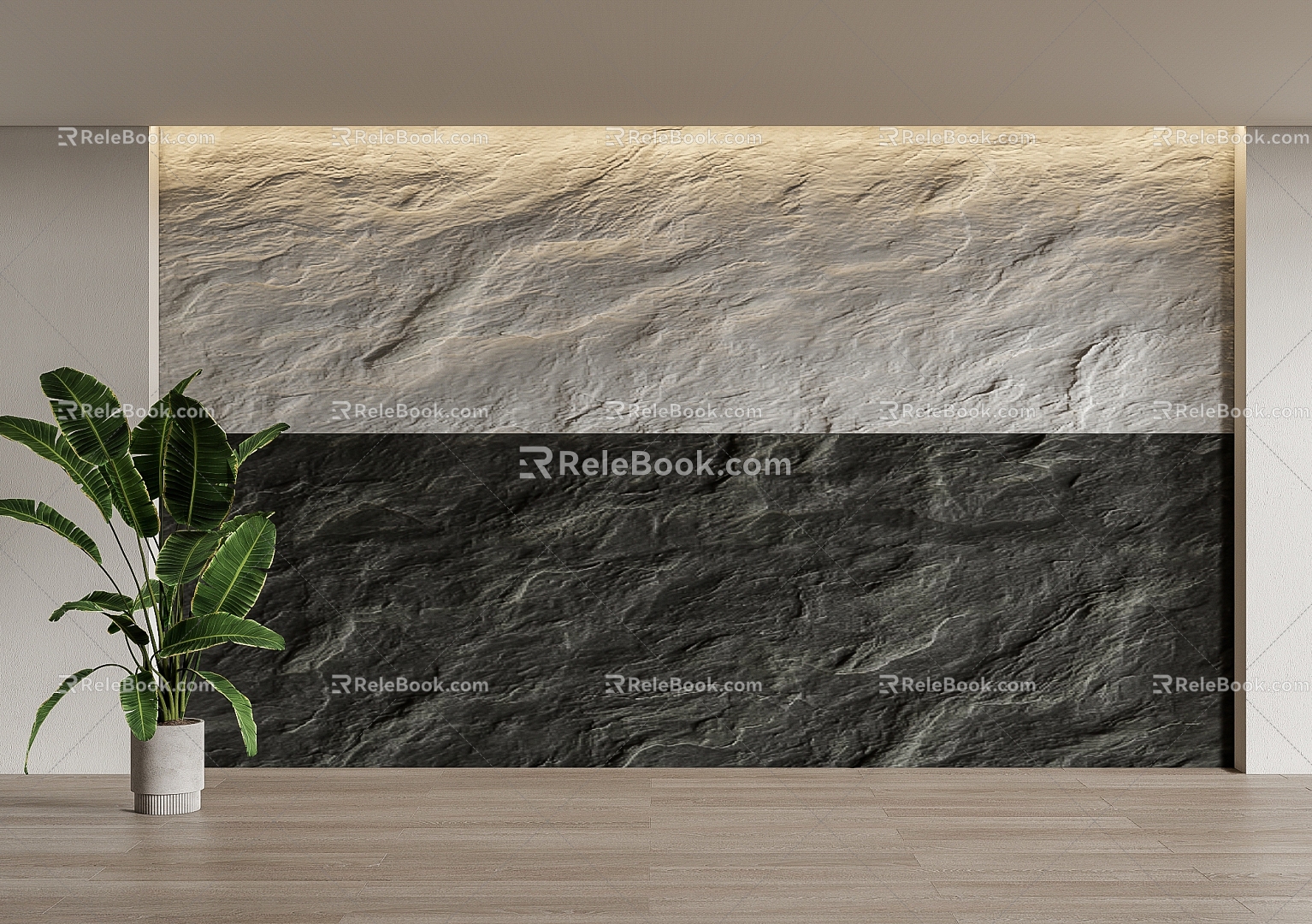 rubble stone background wall stone wall stone wall 3d model