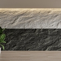 rubble stone background wall stone wall stone wall 3d model