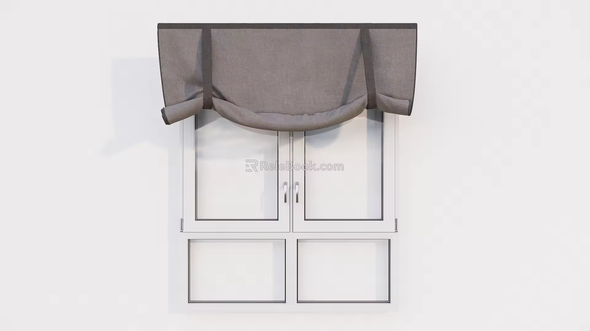 Modern sliding window glass window single window double window 3d model