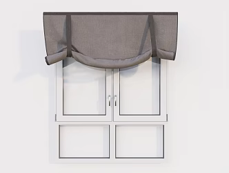 Modern sliding window glass window single window double window 3d model