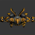 Game Movie Character Yellow Black Robot With Mechanical Armor And Detailed Design