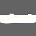 Modern Reception Desk Designs With Curved Straight Shapes And White Sleek Finish