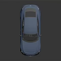 Audi Blue Modern Sports Sedan With Sporty Exterior Design And Alloy Wheels