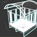 Plant Growing Structure With Metal Frame Curved Roof And Hay Filled Interior